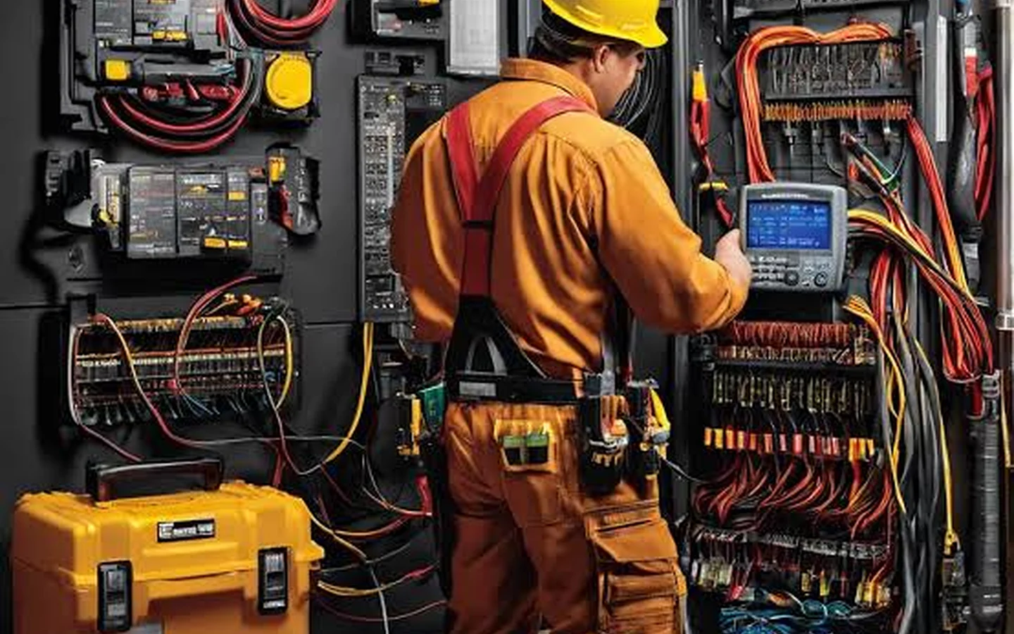 Electrical equipment power connection work