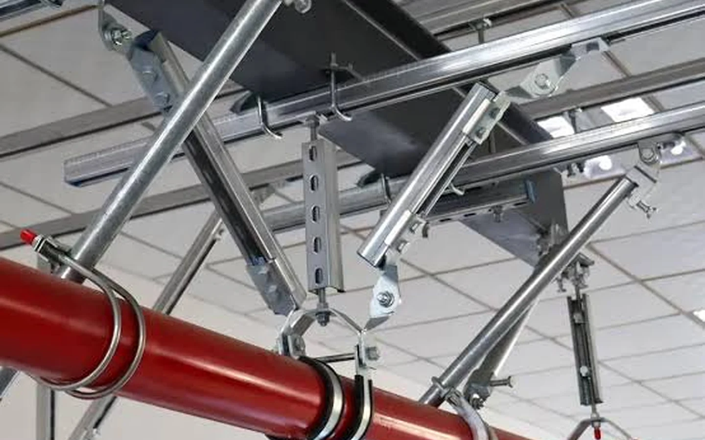 Firefighting supports and construction interfaces