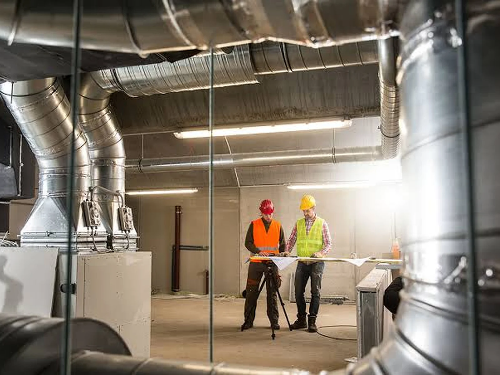 HVAC equipment and technical installation environment